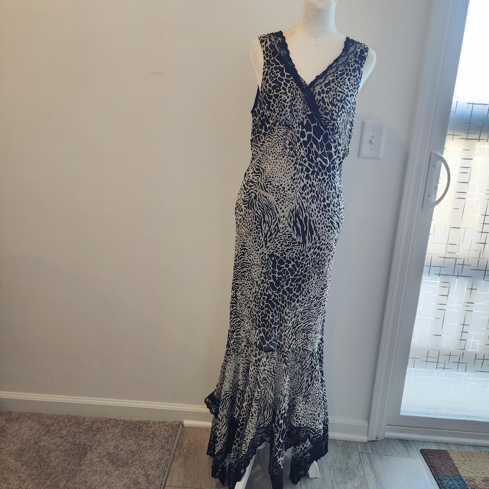 Georgiou Studio Handkerchief Maxi Babydoll Dress Whimsi Fairy Boho Vtg 90's Y2k